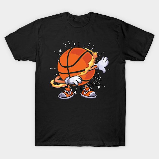 Funny Dabbing Basketball T-Shirt Basketball Player Gifts For Boys Girls Men And Women T-Shirt by paynegabriel